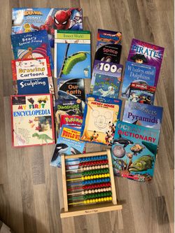 Books and Melissa Doug Abacus