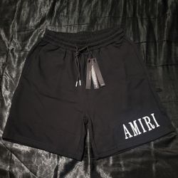 AMIRI Sweat Shorts, Black, Size Large