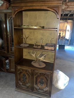 Wood Curio China Cabinet Must Go Asap 