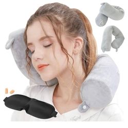 Travel Pillow Neck Pillows Travel Traveling on Airplane Twist Memory.   (Y)