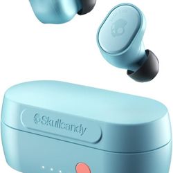 Skullcandy Sesh Evo True Wireless Earbuds - Bluetooth in-Ear Headphones with Charging Plug (Pure Mint)

