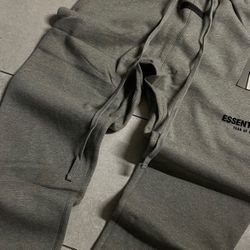 Dark Oat Uncuffed Essentials Sweats