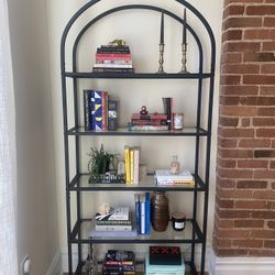 Modern Arched Etagere Bookcase