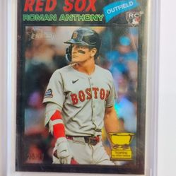 RARE 2026 Topps Heritage Chrome Black #86 Roman Anthony All Star Rookie card
