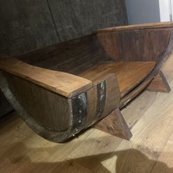 Whiskey Barrel Dog Bed