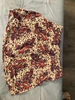 Juniors skirt paisley print size L