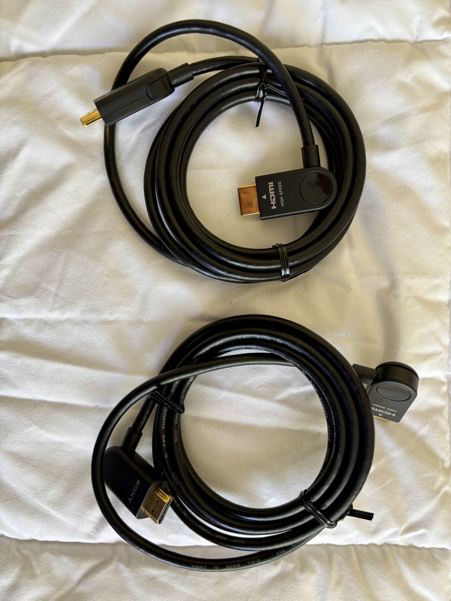 HDMI + PRINTER CABLES, New, Never Used, Both For $9 Total