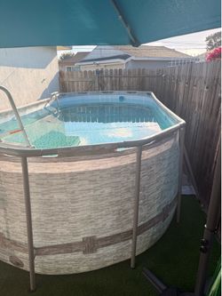 Best way pool w/ water fountain attached
