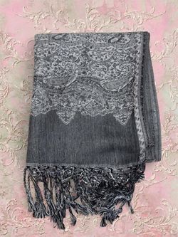 New | Grey Pashmina Shawl