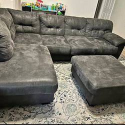 Sectional Sofa And Ottoman 