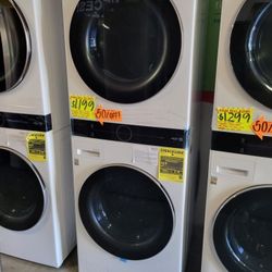 LG ThinQ WashTower Single Unit Front Load Washer 4.5 Cubic Feet  AND  Gas Dryer 7.4 Cubic Feet