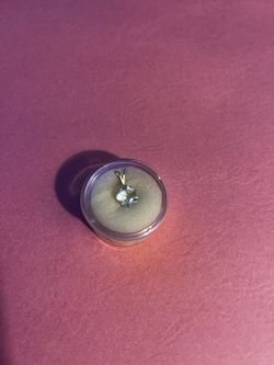 2.8 Carat Aquamarine Princess Cut VS1, In 14k Gold Pendant