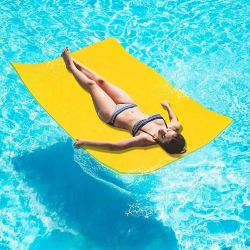 🥨Outroad Floating Water Pad Mat, 3 Layers XPE Foam 6 Ft *3.8ft Lily Pad for Beach, Ocean, Lake, Roll-Up Floating Island for Water Recreation and Rela