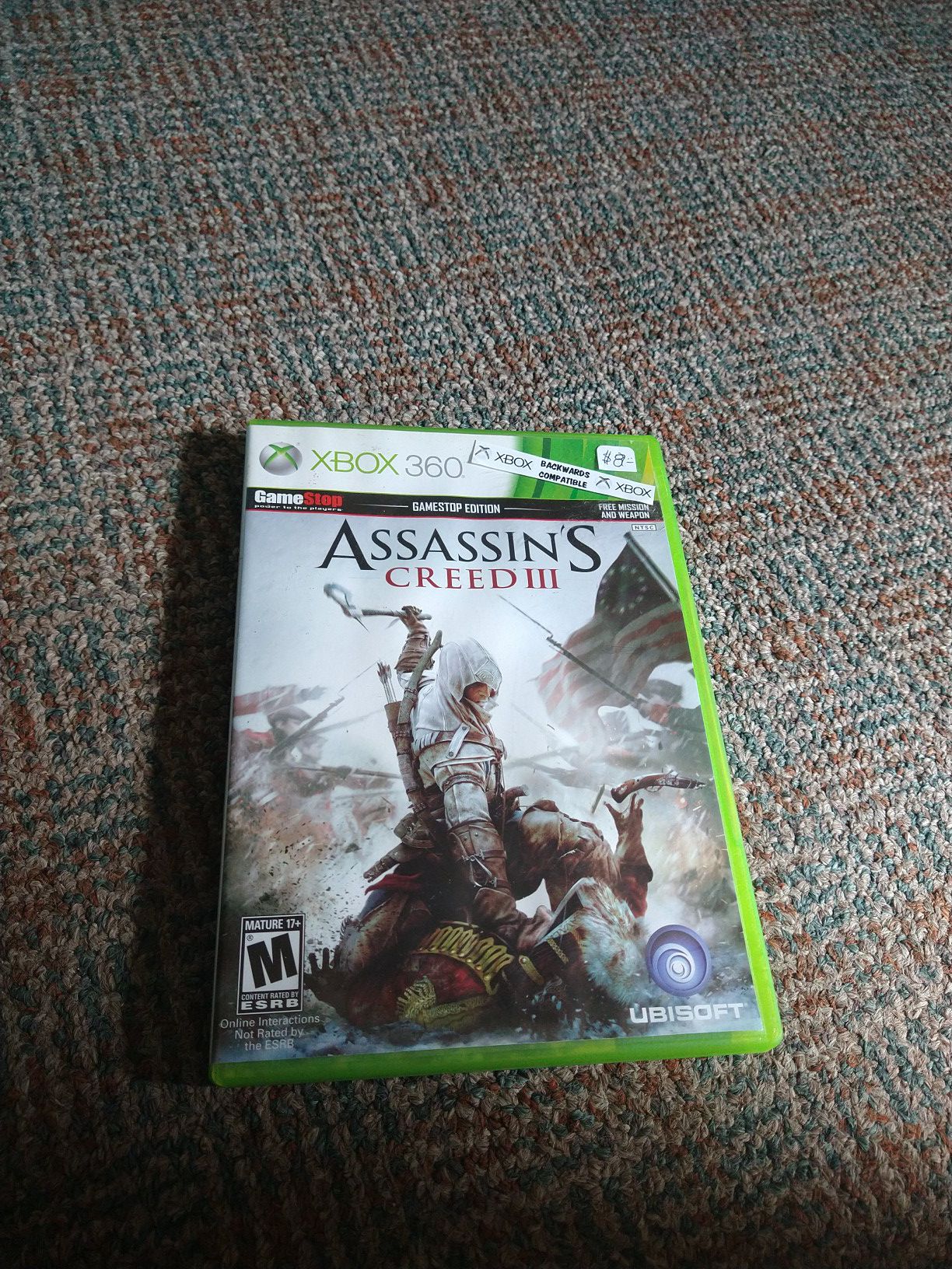 Assassin's Creed III Xbox 360 video game gamestop edition