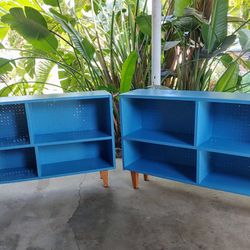 Two Vintage Bookshelves Record Storage Etc From Panorama City