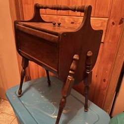 GENUINE ANTIQUE SIDE SEWING TABLE