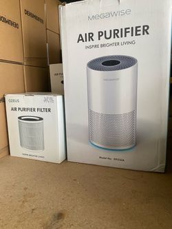 MEGAWISE Air Purifier for Cleans up to 1008ft Home Pollen and Pets Hair Smokers in Large Room