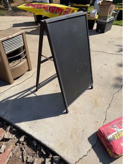 Metal A-frame Sidewalk sign
