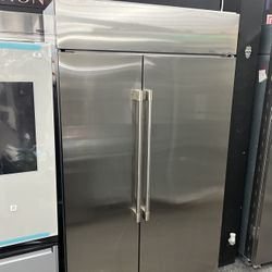 Monogram Side By Side Stainless Steel 48” Built In Refrigerator 