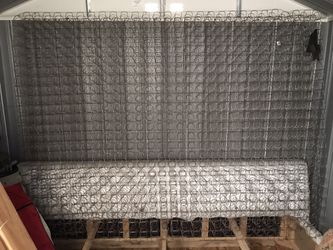 Old spring wire double bed