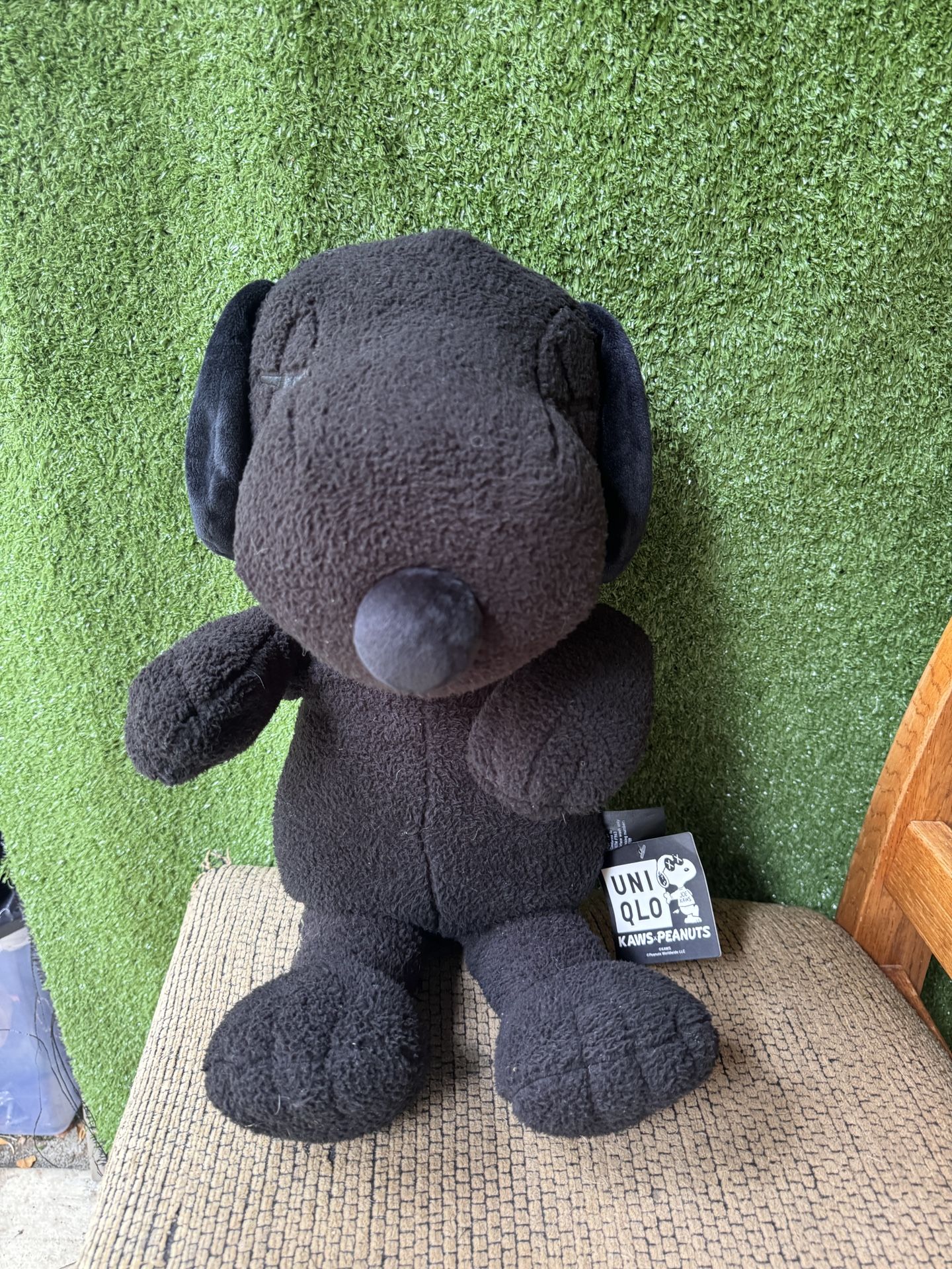 Kaws 'Snoopy' (black) Large Plush Figure (w/Uniqlo), 2017