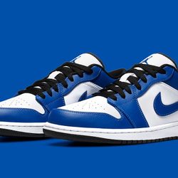 Nike Air Jordans Retro  #1 Og Lows  Royal Dodgers 