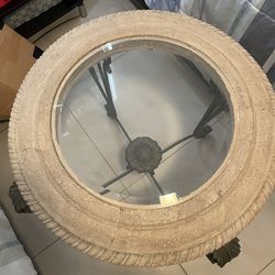 Vintage Lamp And Side Table 