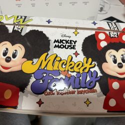 Pop Mart Mickey family Cute Keychain Disney Labubu authentic