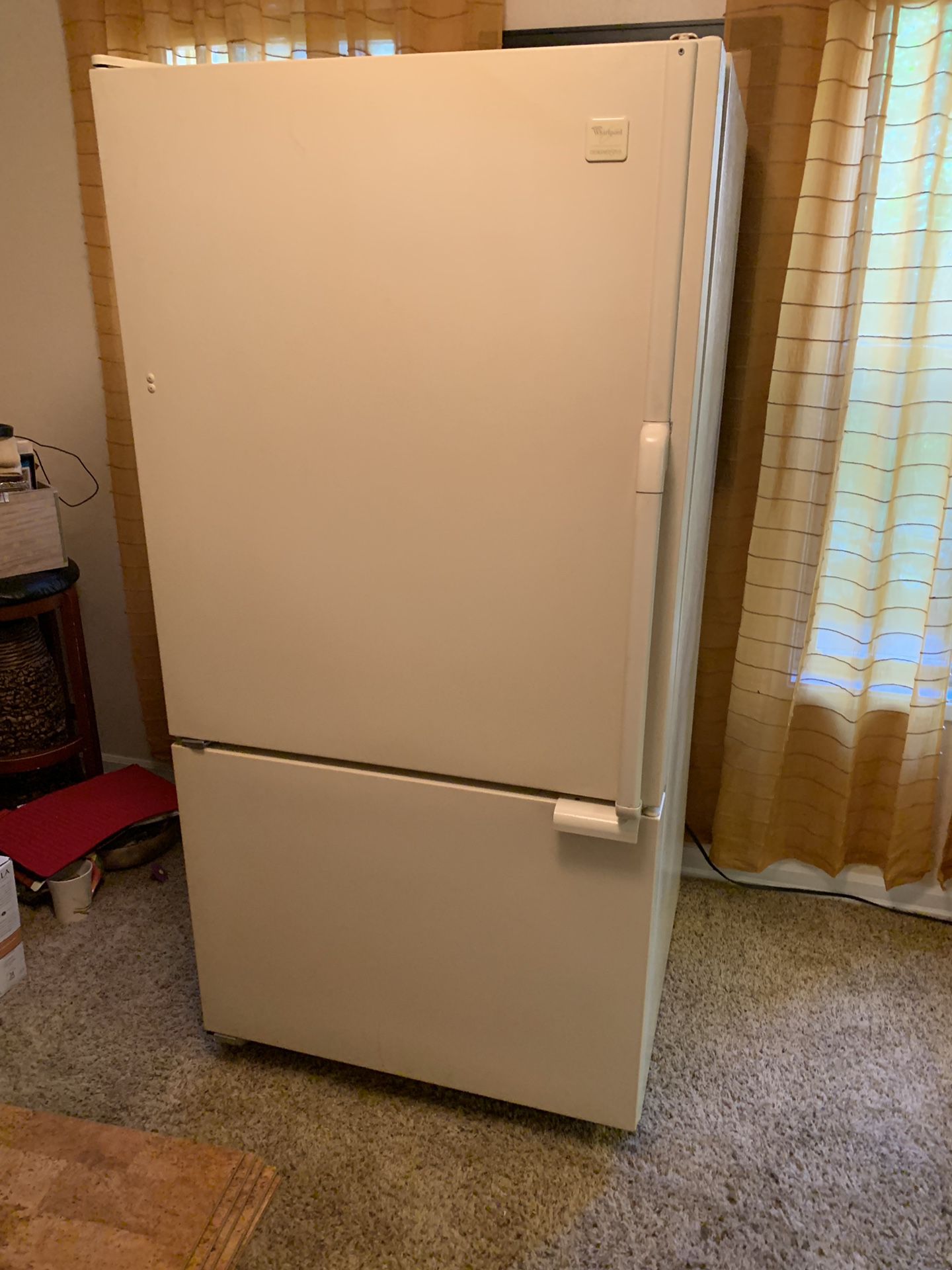 Kitchen whirlpool designer style refrigerator/freezer