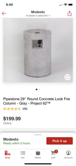 Project 62 concrete look fire
