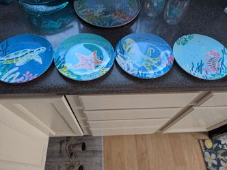 Summer Sea Turtle Serving Set
