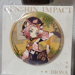 Official Diona Tinplate Pin – Genshin Impact