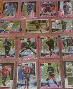 Soccer Cards- Pink Refractor Lot Thumbnail