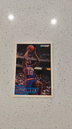 1993-94 Fleer Dennis Rodman Pistons Basketball Card