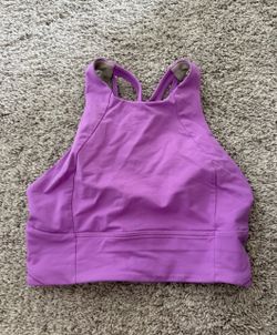 Lululemon Purple High-Neck Sports Bra