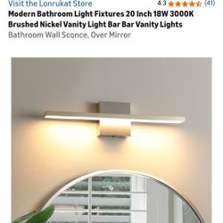 Gold 20" Bathroom Vanity Light