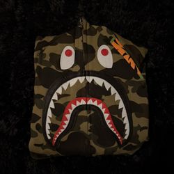 Bape Zip Up Green Camo