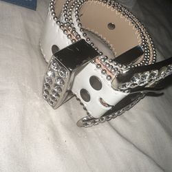 all white bb simon belt for Sale in Los Angeles, CA - OfferUp
