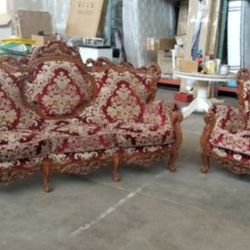 Traditional Sofa End Chair  Made In Italy 