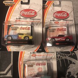 Three ‘02 Matchbox Coke Vehicles, See Details