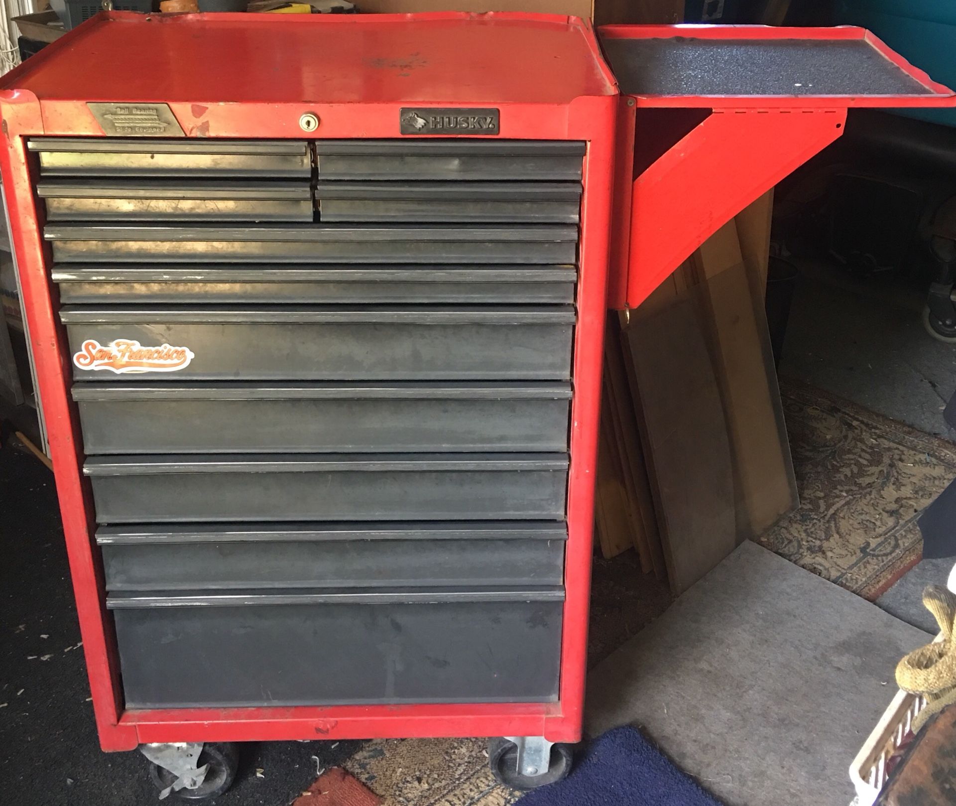 HUSKY 11Drawer Red Metal Tool Chest On Wheels Idaho Auction Barn