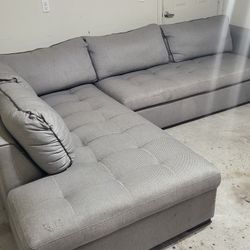L Shaped Two Piece Sectional Couch 