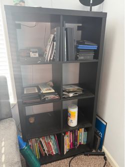 Two matching IKEA Cube Shelves.