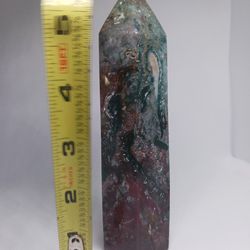 Gorgeous Green With Red Ocean Jasper Tower!!