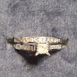 10K White Gold Bridal Set (Ring Set)