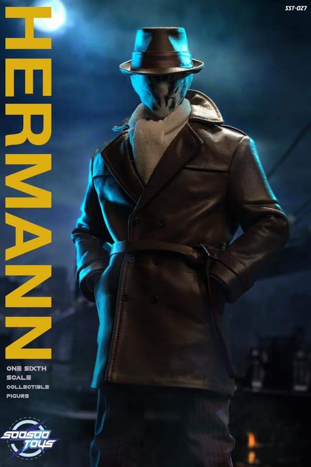 Soo Soo Toys 1/6 The Watchmen Rorschach Figure Not Hot Toys
