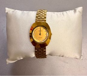 RADO DiaStar Vintage Gold Watch Diamond Dial Swiss Made Ladies Watch