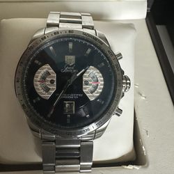 Tag Heuer Grand Carrera Stainless Steel Black Dial Men’s Watch