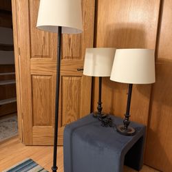 Oil Rubbed Bronze 3-Lamp Set