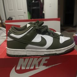 Olive green dunk lows